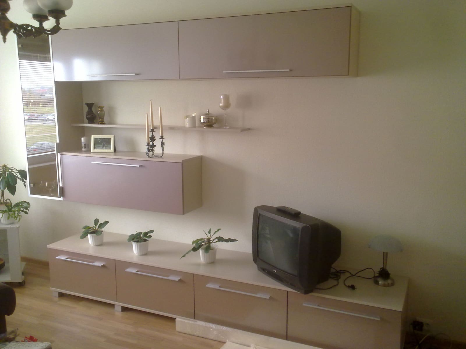Svetainės baldai pagal užsakymą, darbas Nr. 1